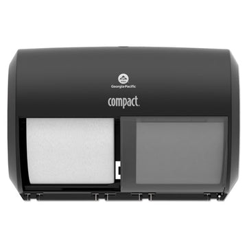 Georgia Pacific® Professional Compact Coreless Side-by-side 2-roll Tissue Dispenser, 11.5 X 7.625 X 8, Black freeshipping - TVN Wholesale